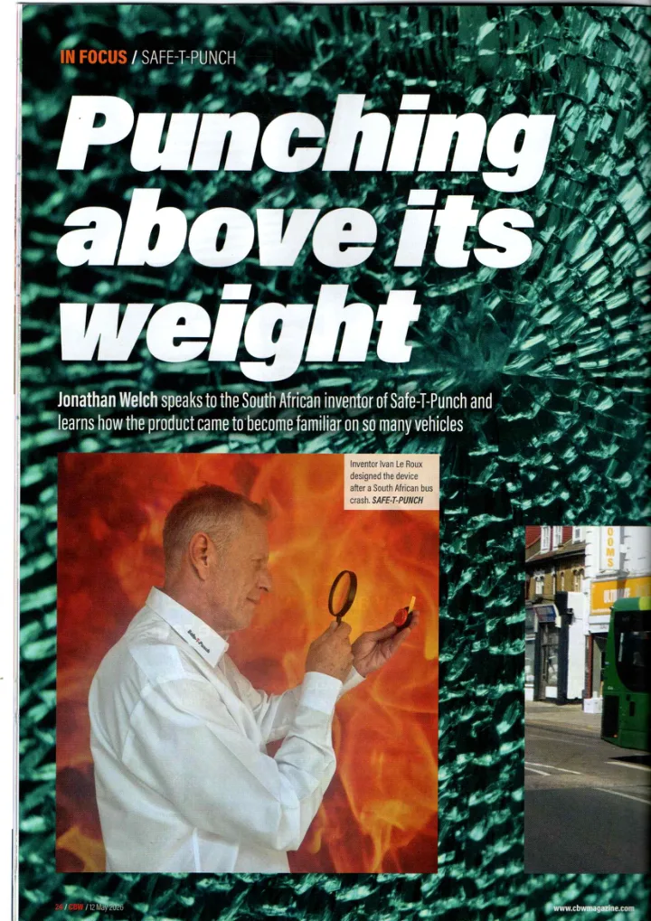 First page of the May 2026 Coach & Bus Weekly magazine article